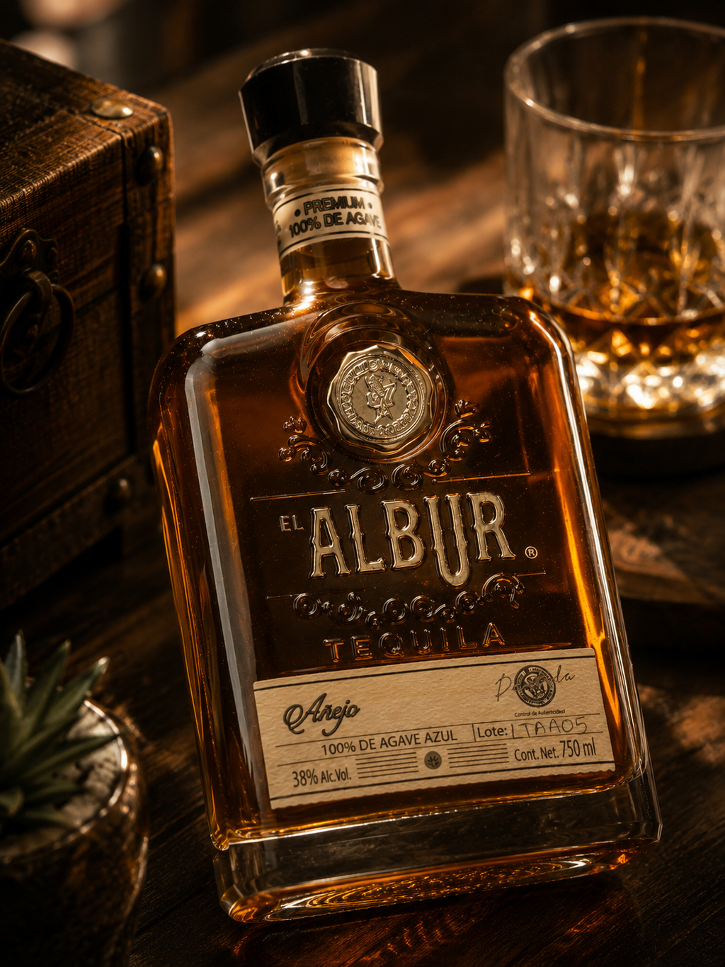 Tequila Albur Añejo 750 ml