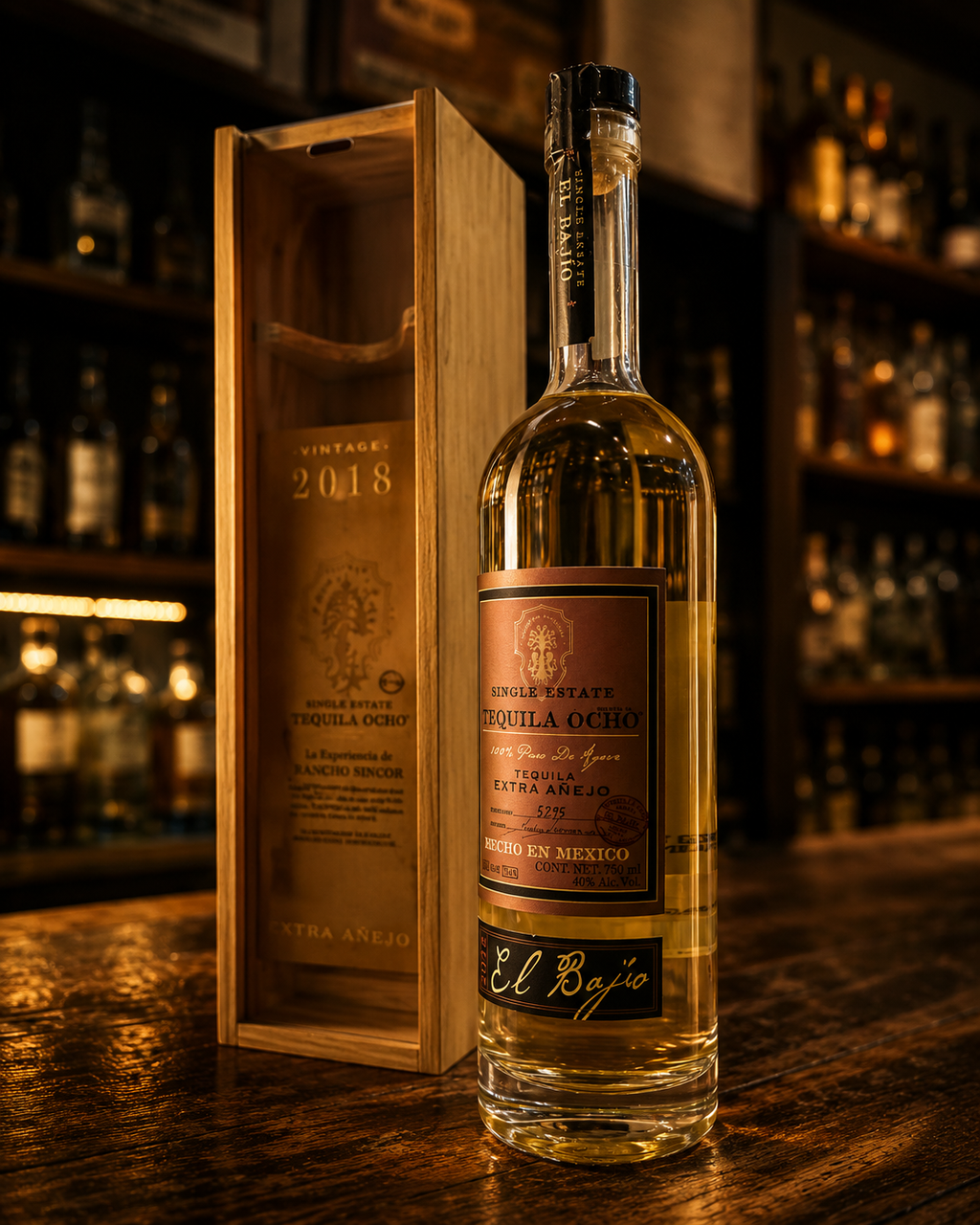 Tequila Single Estate Ocho Extra Añejo El Bajio 750 ml