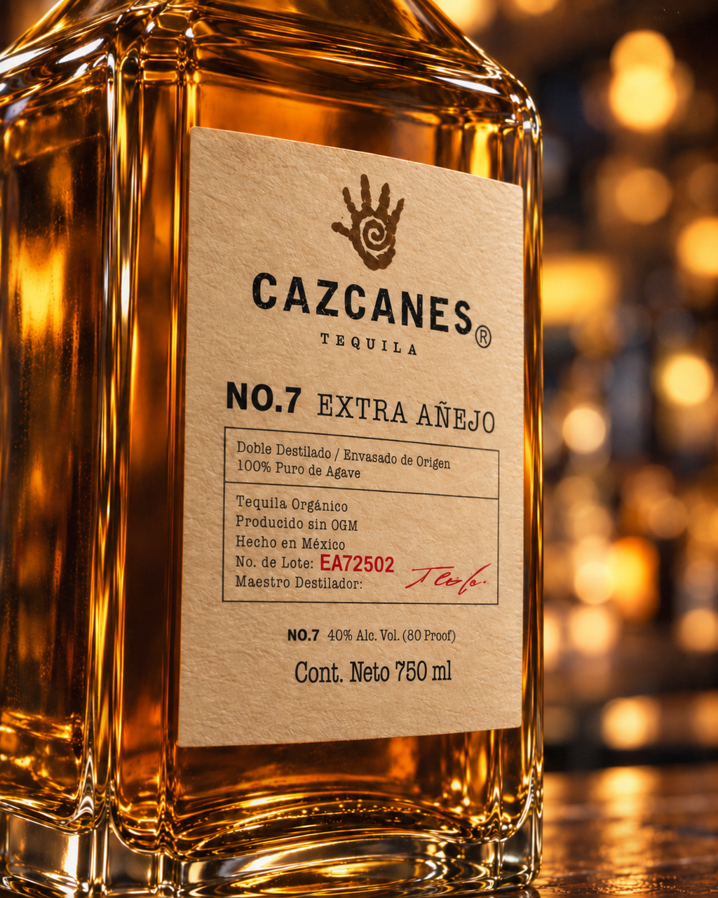 Tequila Cazcanes Extra Añejo 750 ml