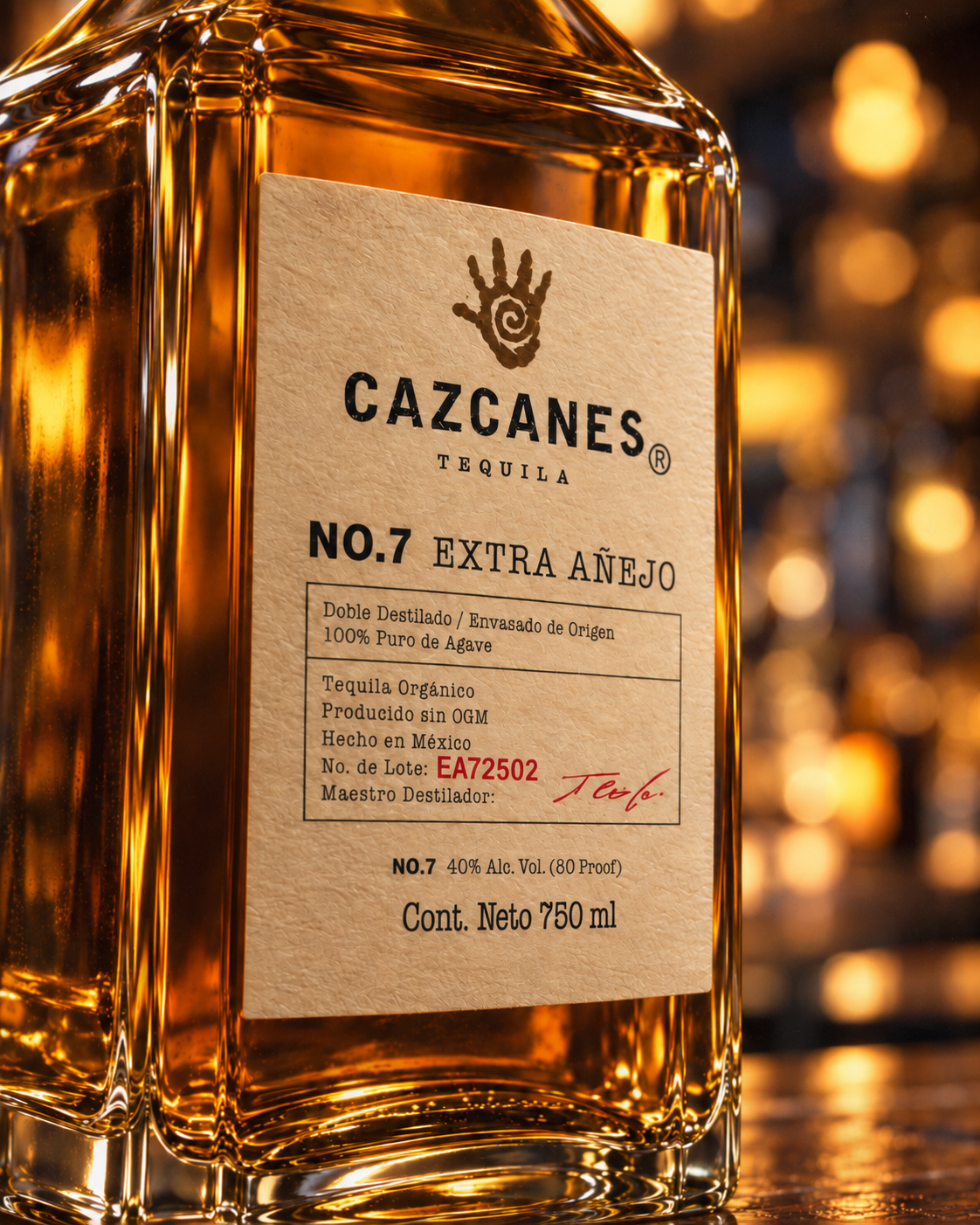 Tequila Cazcanes Extra Añejo 750 ml