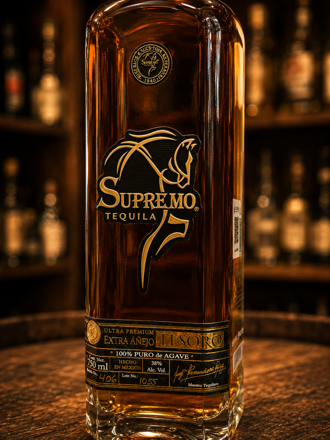 Tequila Supremo Tesoro Extra Añejo 750 ml