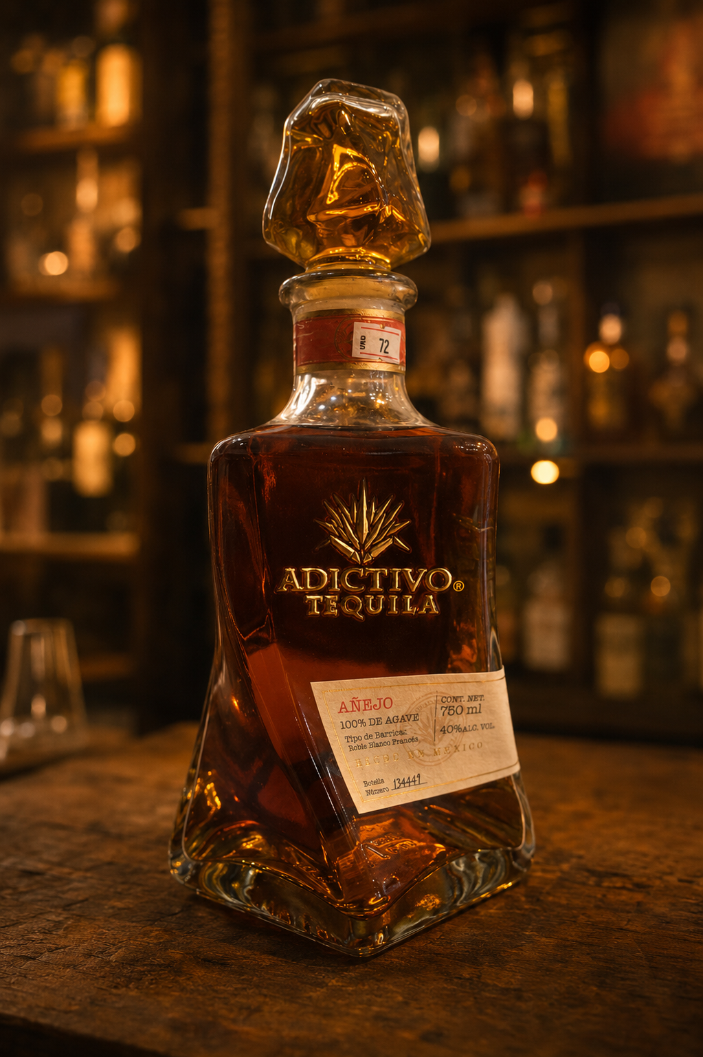 Tequila Adictivo Añejo 750 ml
