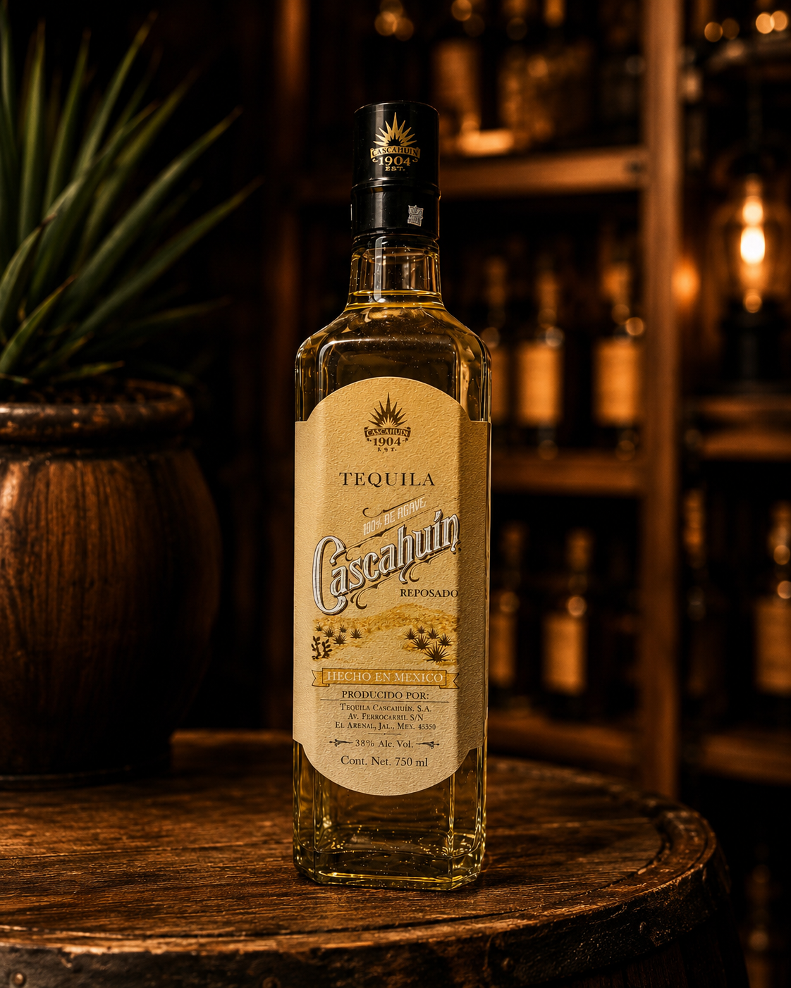Tequila Cascahuín Reposado 750 ml