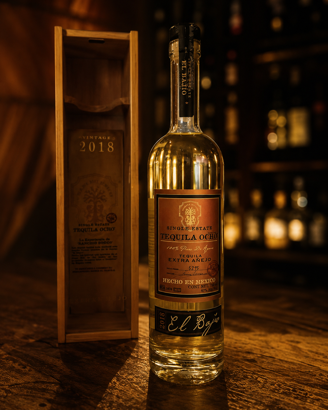 Tequila Single Estate Ocho Extra Añejo El Bajio 750 ml
