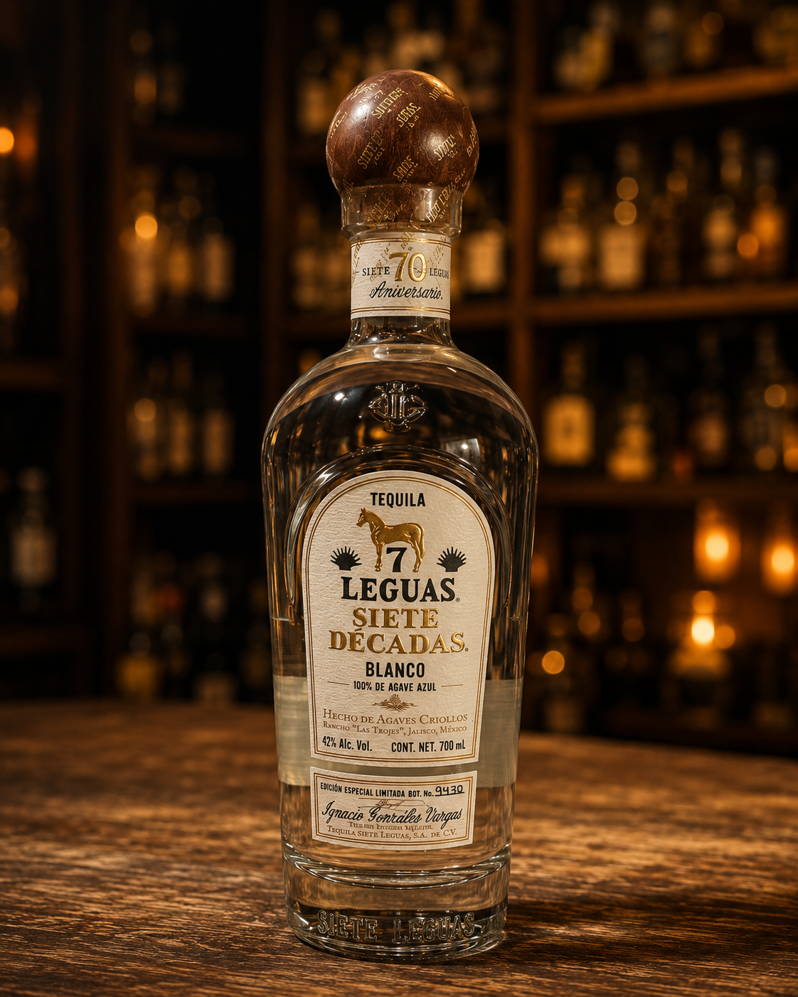 Tequila 7 Leguas Blanco Siete décadas 750 ml