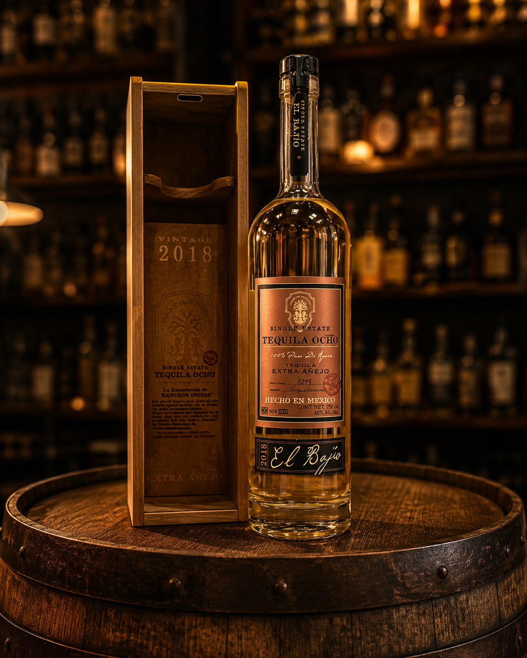 Tequila Single Estate Ocho Extra Añejo El Bajio 750 ml