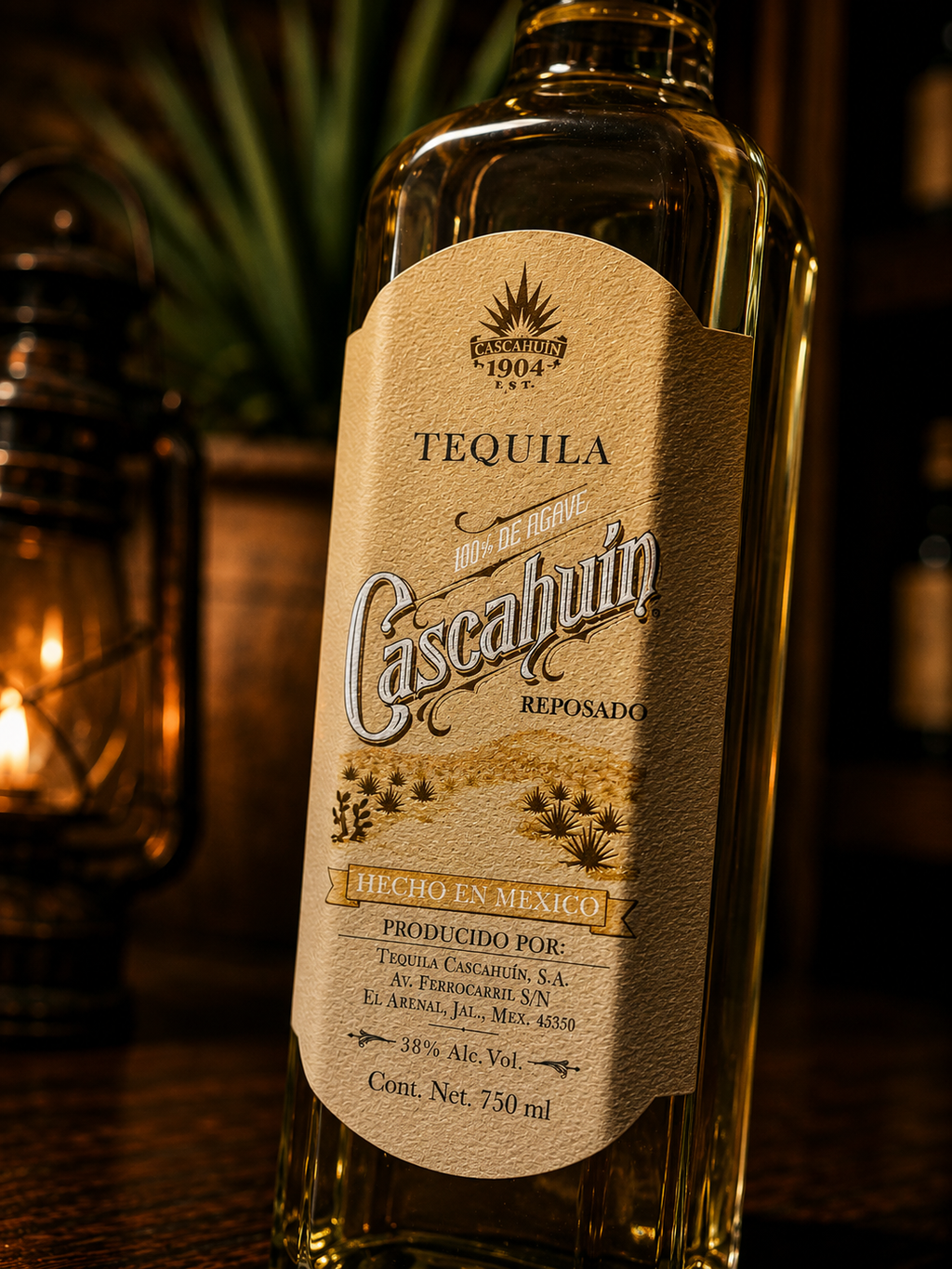 Tequila Cascahuín Reposado 750 ml